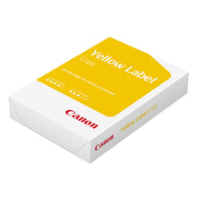 Canon A3 skrivepapir 500 ark 80 g/m² hvid i pakke med gul etikette og rød Canon-logo.
