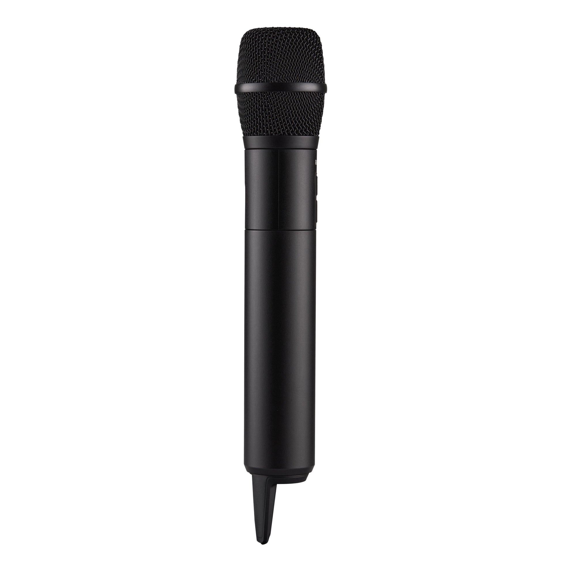 Røde Interview trådløs mikrofon oprejst, med GainAssist og 32-bit optagelse.