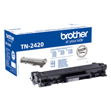Brother TN-2420 sort tonerpatron, op til 3000 sider, passer til flere modeller, leveres i original blå/hvid æske.