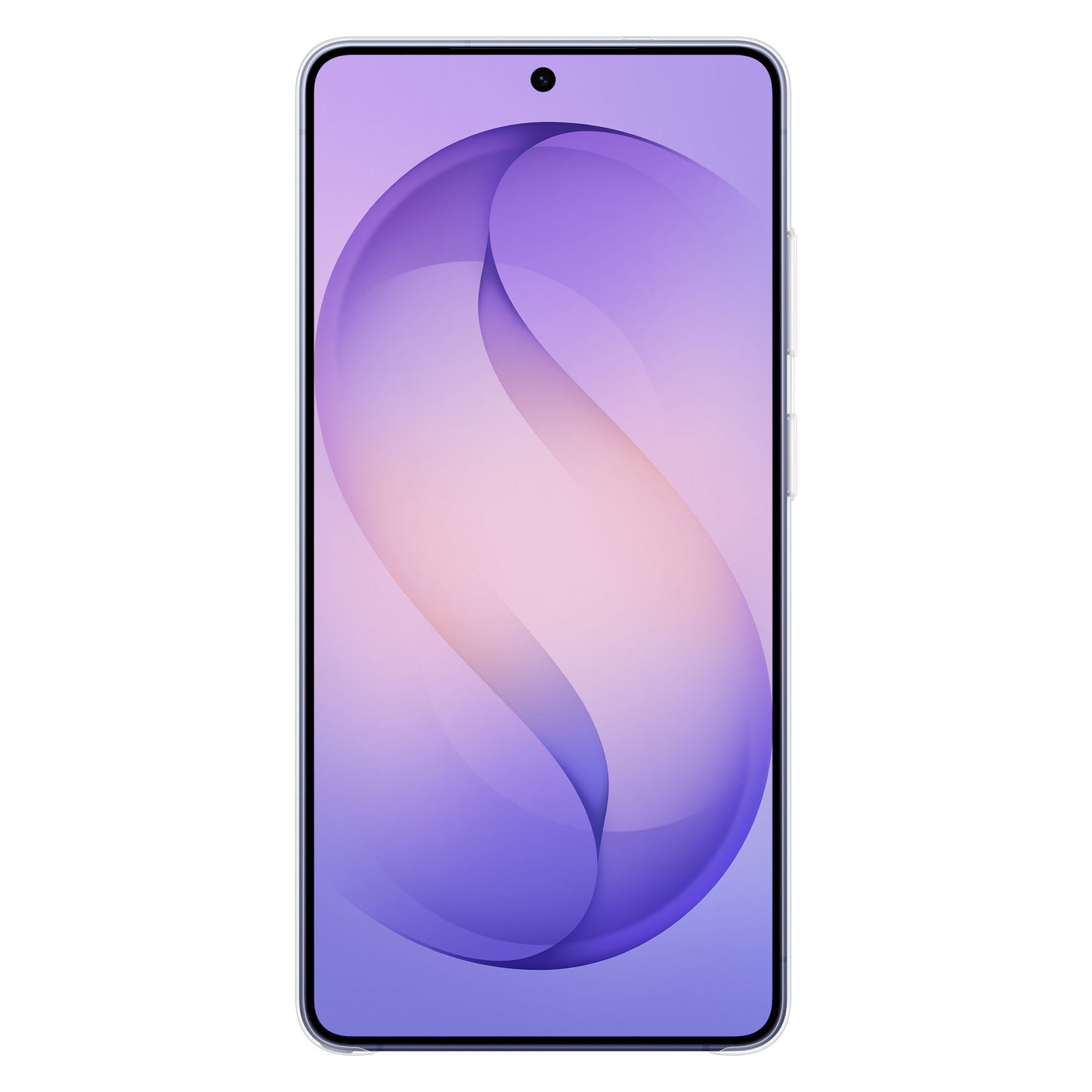 Samsung Galaxy S26 Ultra klar magnet etui, transparent, passer til S26 Ultra med rammeløs skærm og lilla/pink 'S'-design.