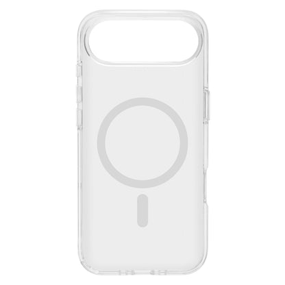 Linocell Klar MagSafe cover til iPhone Air, gennemsigtig TPU, opladningssymbol, præcise udskæringer til knapper og kamera.