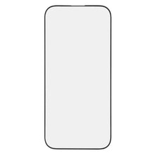 Sort kontur af smartphone med buede kanter og lysgrå skærm, Linocell Elite Extreme Curved Skærmbeskyttelse iPhone 17 Pro.