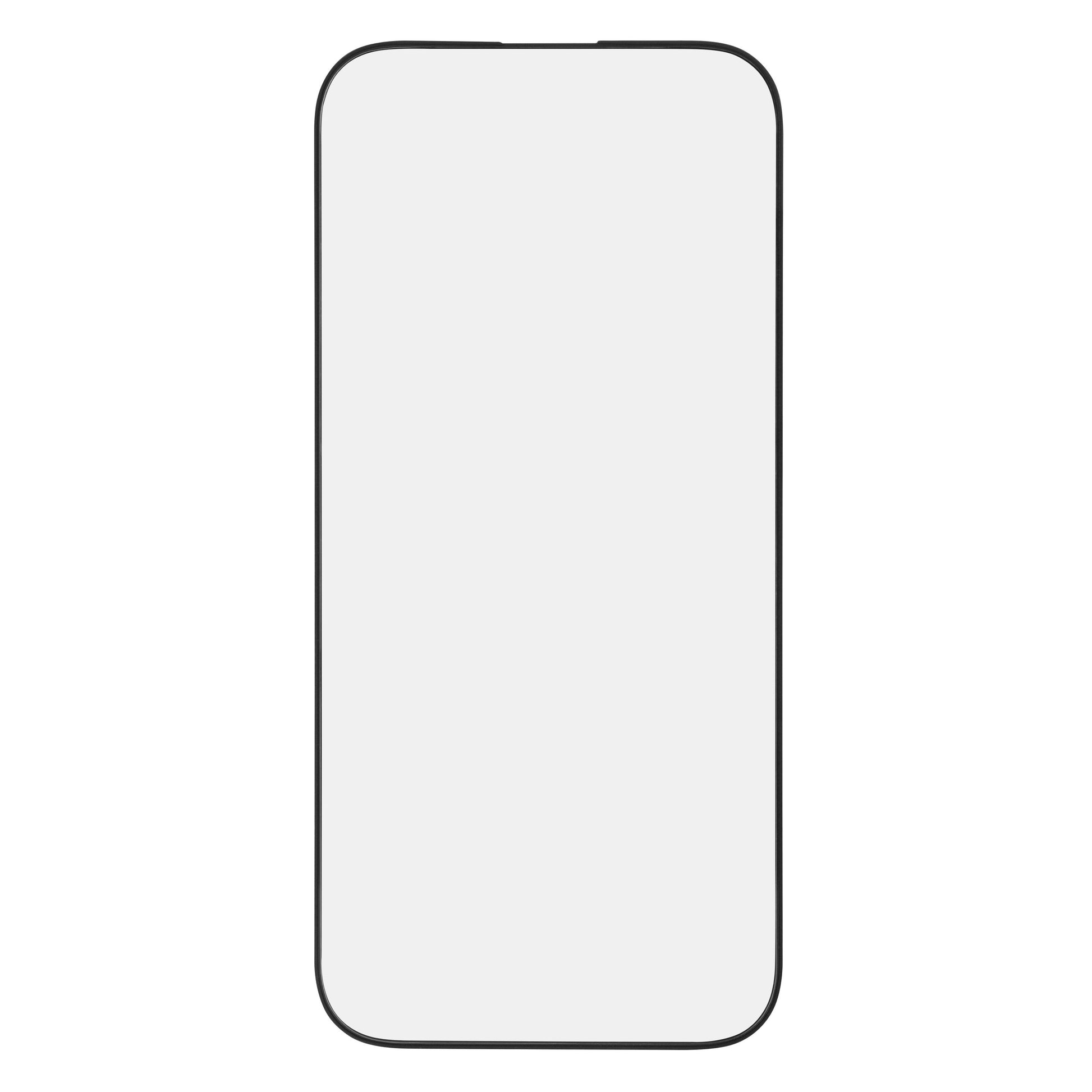 IPhone 17 Pro smartphone illustration med lysegrå skærm, afrundede hjørner og sort omrids til Elite Extreme Skærmbeskyttelse.