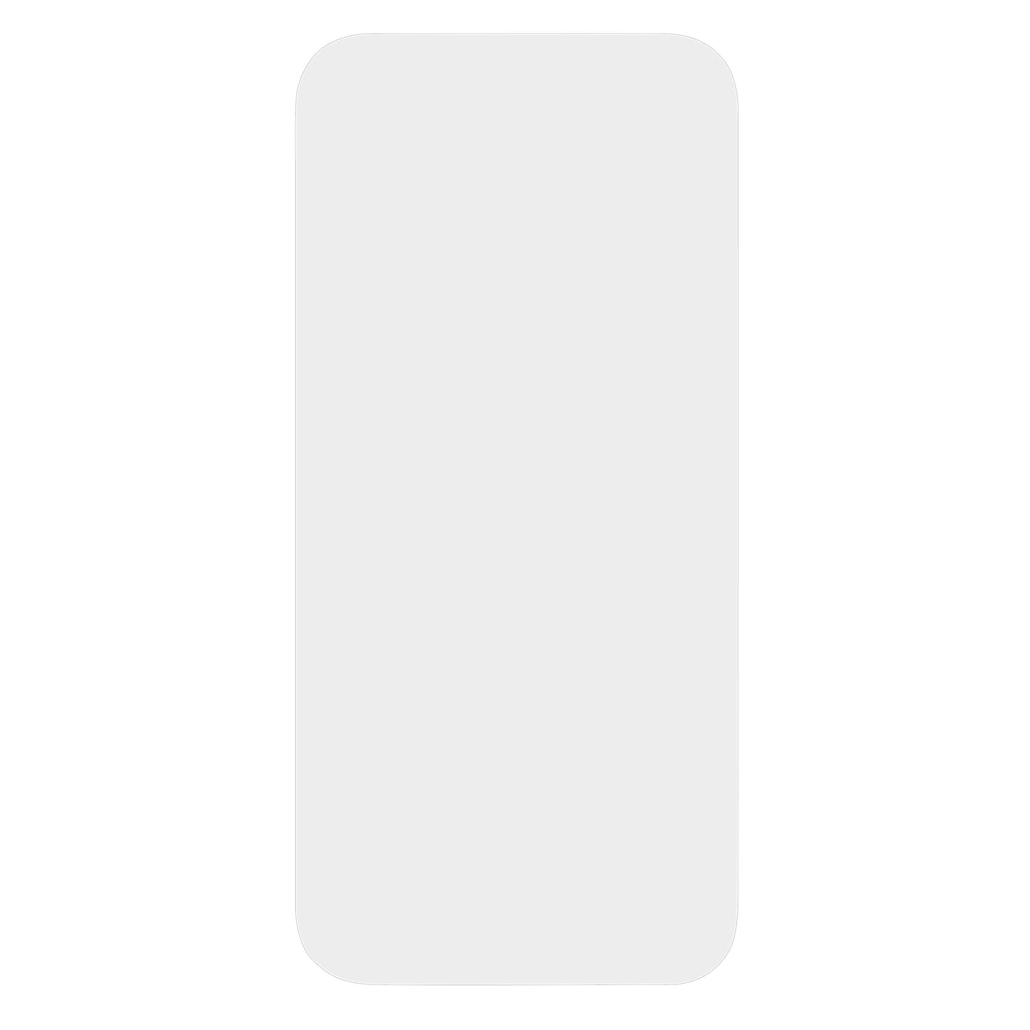 Elite Extreme skærmbeskyttelse til iPhone 16 Pro/17, vertikal afrundet rektangel i lysegrå.