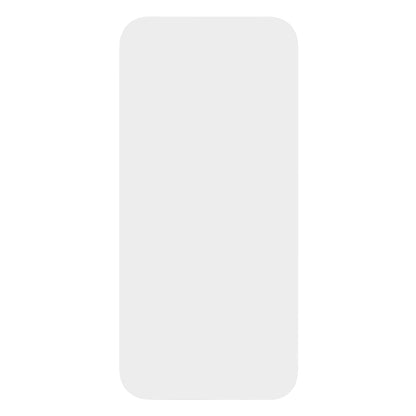 IPhone 17 Pro skærmbeskyttelse, lys grå, afrundede hjørner, ingen tekst eller markeringer, centreret.