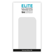 Linocell Elite Extreme skærmbeskytter emballage til Samsung S26, tydelig tekst og kontur af telefonskærm.
