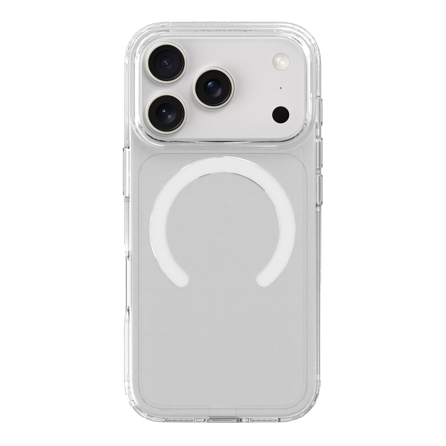 Mobilcover til iPhone 17 Pro, gennemsigtigt med magnetisk ring, MagSafe-kompatibel, perfekt pasform.