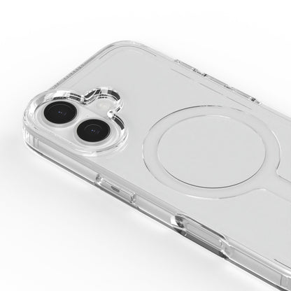 A Good Company gennemsigtigt mobilcover til iPhone 17, MagSafe kompatibel, udskæringer til dobbelt kamera og knapper.