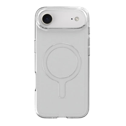 Agood company biobaseret gennemsigtigt MagSafe-cover til iPhone 17 Air med enkelt bagkamera og flash.