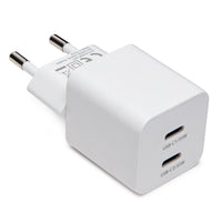 Linocell GaN hurtigoplader 35 W PD med 2 USB-C-porte - Hvid