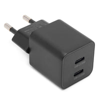 Linocell GaN hurtiglader 35 W PD med 2 USB-C-porte - Sort