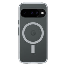 Otterbox Symmetry Clear cover til Pixel 10/Pixel 10 Pro, transparent, passer mørkegrå mobil m. horisontal kamerabjælke, 3 linser, flash.