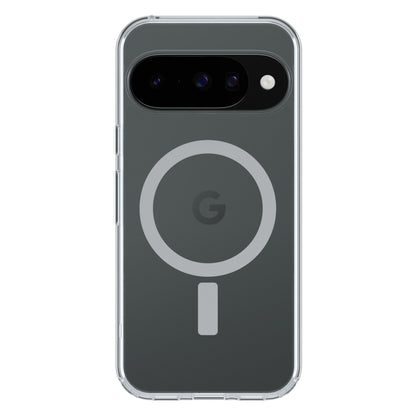 Otterbox Symmetry Clear cover til Pixel 10/Pixel 10 Pro, transparent, passer mørkegrå mobil m. horisontal kamerabjælke, 3 linser, flash.