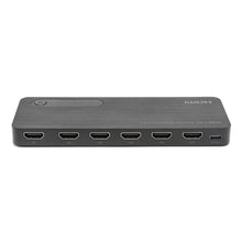 Luxorparts automatisk HDMI-switch 8K 5-vejs, porte IN1-IN5, én udgang, understøtter 8K opløsning, mørkegrå.