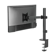 LogiLink bordbeslag til computerskærm 17-32", justerbar arm, kabelhåndtering, fastgøres på bordkant.