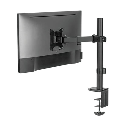 LogiLink bordbeslag til computerskærm 17-32", justerbar arm, kabelhåndtering, fastgøres på bordkant.