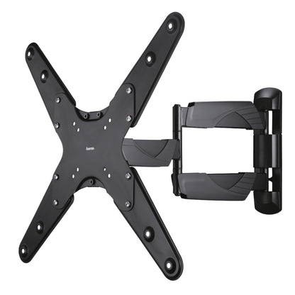 Hama Fullmotion Slim 3-ledet sort vægbeslag til TV 32-65", justerbar arm, VESA kompatibel.