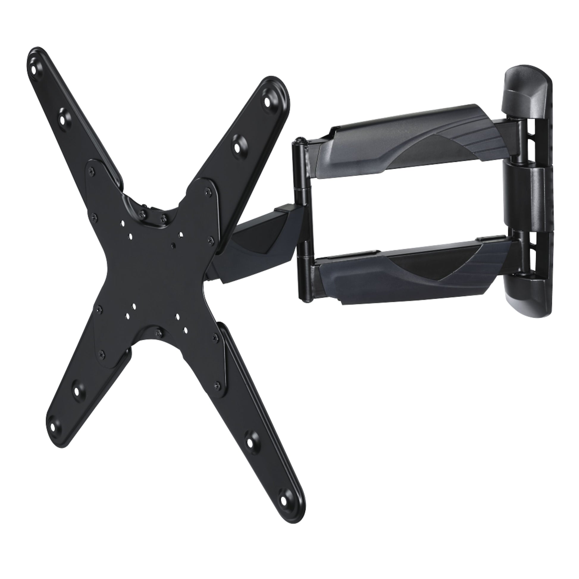 Hama Fullmotion Slim 3-ledet sort justerbart TV vægbeslag til 32-65" med udtræksarme og VESA kompatibilitet.