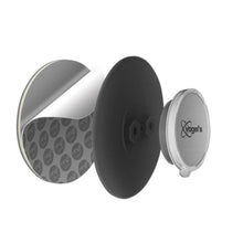 Vogel's Tablet Wall Vægbeslag til 7-13" tablet, 2-pak, løsdele: klæbepude, sort plastskive, metalcap med logo.