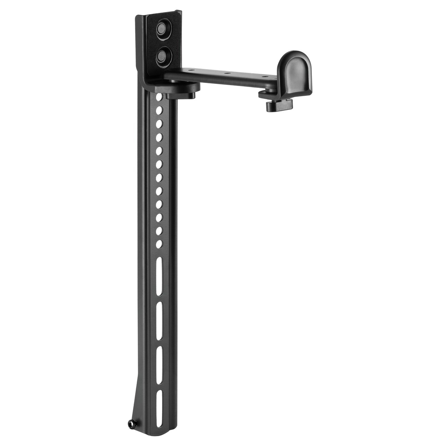 Luxorparts soundbar-beslag, sort justerbart metal, lodret slidsarm, vandret støtte, VESA-kompatibel.