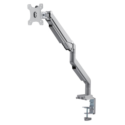 Gasdæmpet skærmholder 17-32 tommer med én arm, bordklemme, flere led, VESA-kompatibel til computerskærm.