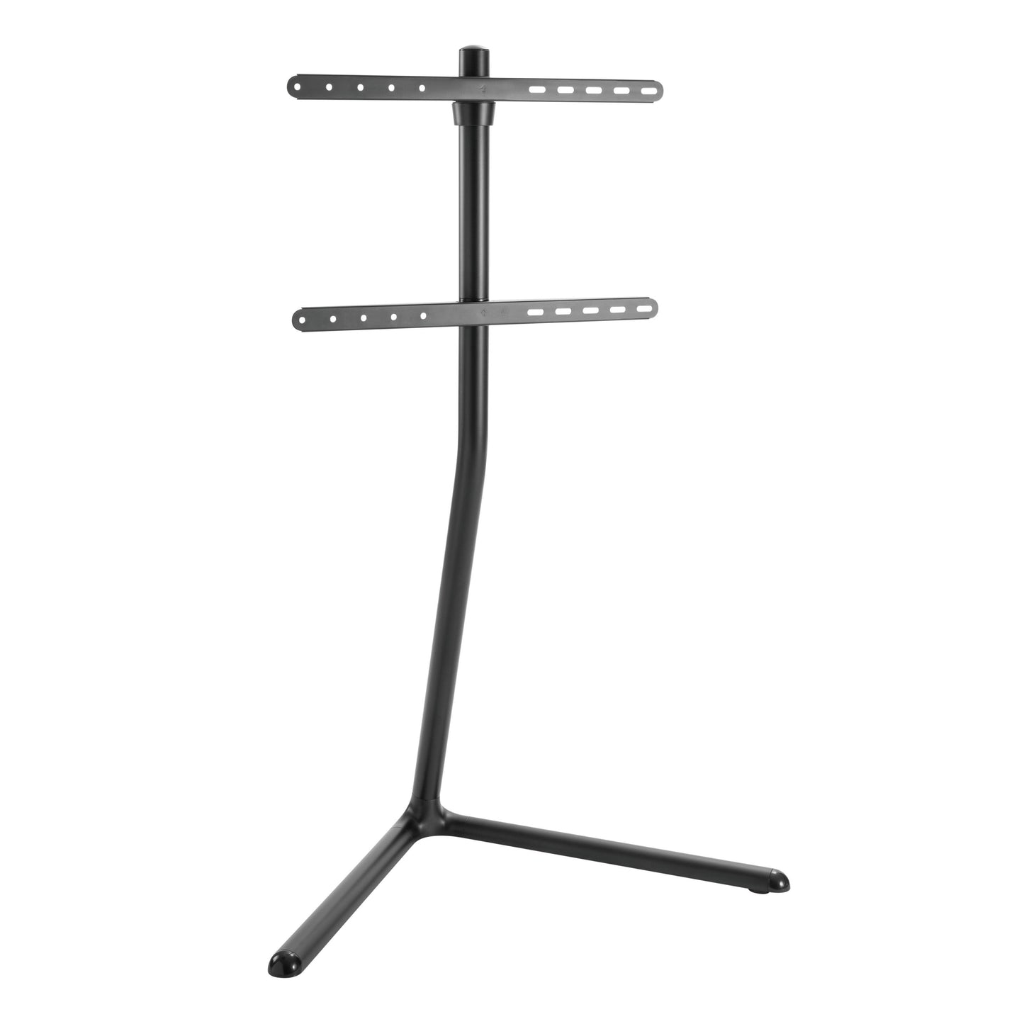Nikabe V-base gulvstativ til TV 49-70" sort metal, Y-formet fod, til horisontale monteringsbeslag, VESA kompatibel.