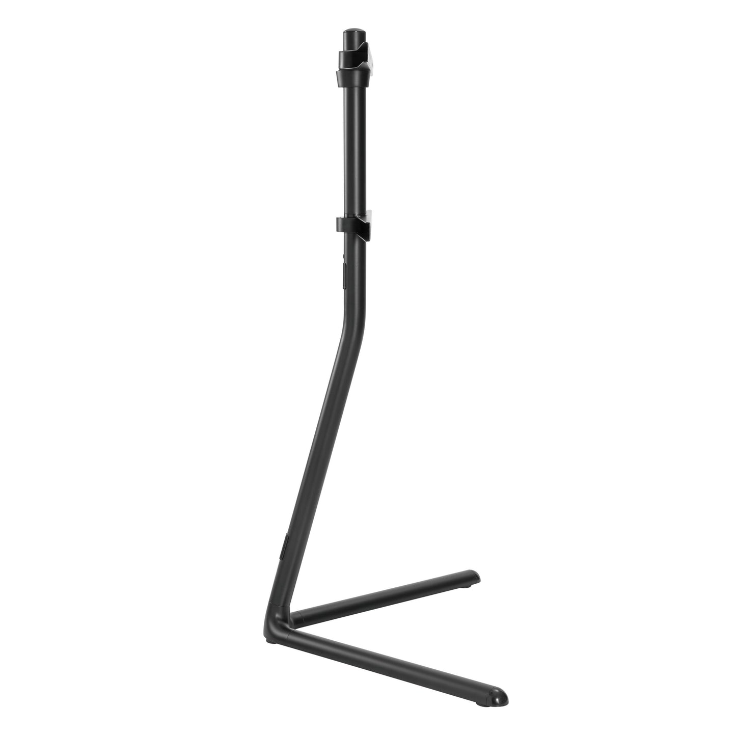 Nikabe V-base gulvstativ til tv 49-70 tommer sort metal bred vinklet fod justerbar stang.