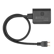 Luxorparts Kompakt 4K HDMI-switch/splitter 2-vejs sort, 2x1 bi-directional, knap, inkl. HDMI-kabel, understøtter 4K.