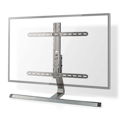 Nedis Justerbart og roterbart bordstativ til TV 37-75" med metalbase og justerbart monteringsbeslag, transparent stand-outline.