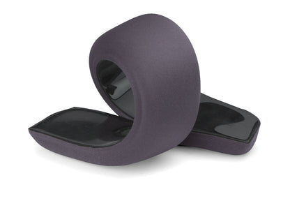 Håndledsstøtte til tastatur, sort, ergonomisk skumindlæg og flot design, egnet til skrivebord og mus.