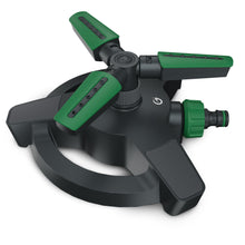 Grimsholm Rotate vandingssprinkler med tre roterende arme, cirkulær base og flere dyser til cirkelvanding.
