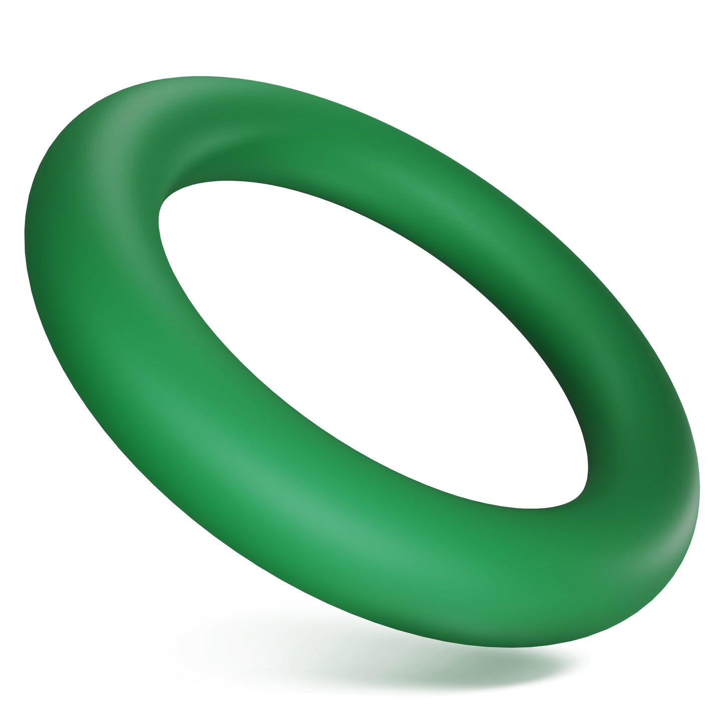 Grimsholm O-ring til 1/2" kobling, grøn, glat overflade, klassisk O-ring form.