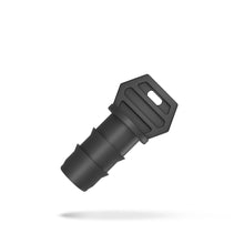 Grimsholm Endestop 13 mm sort plast endekap til mikrovandingsrør, sekskantet greb og glidende åbning.