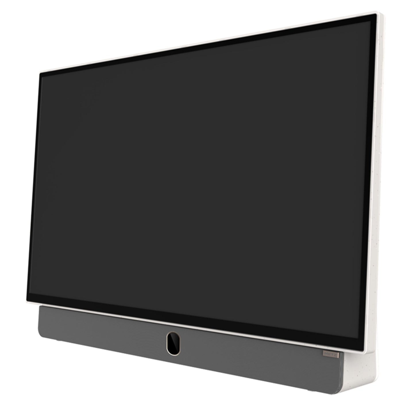 METZ 24" LED bærbar TV, fladskærm med smal ramme, bred fod, Google TV, sort.
