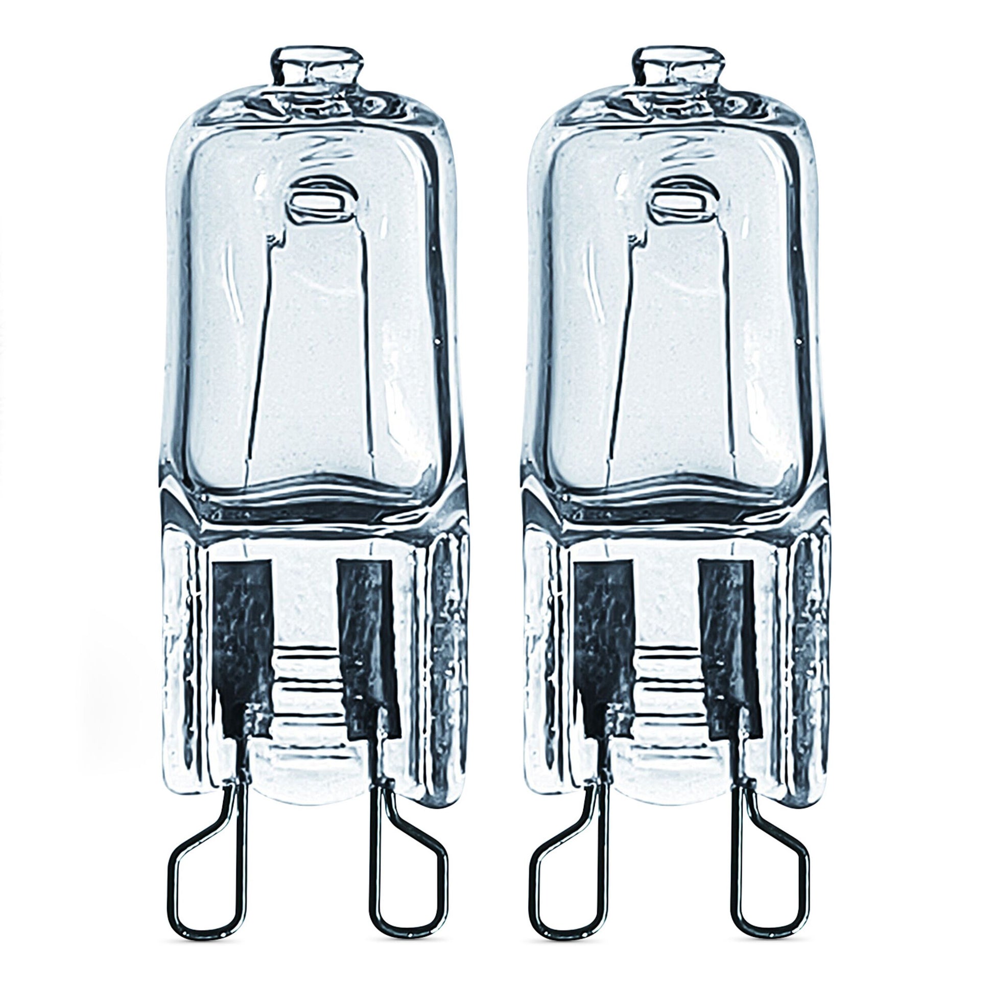 Osram Halopin ovnlampe G9 40W pærer fra 2-pak vises side om side.