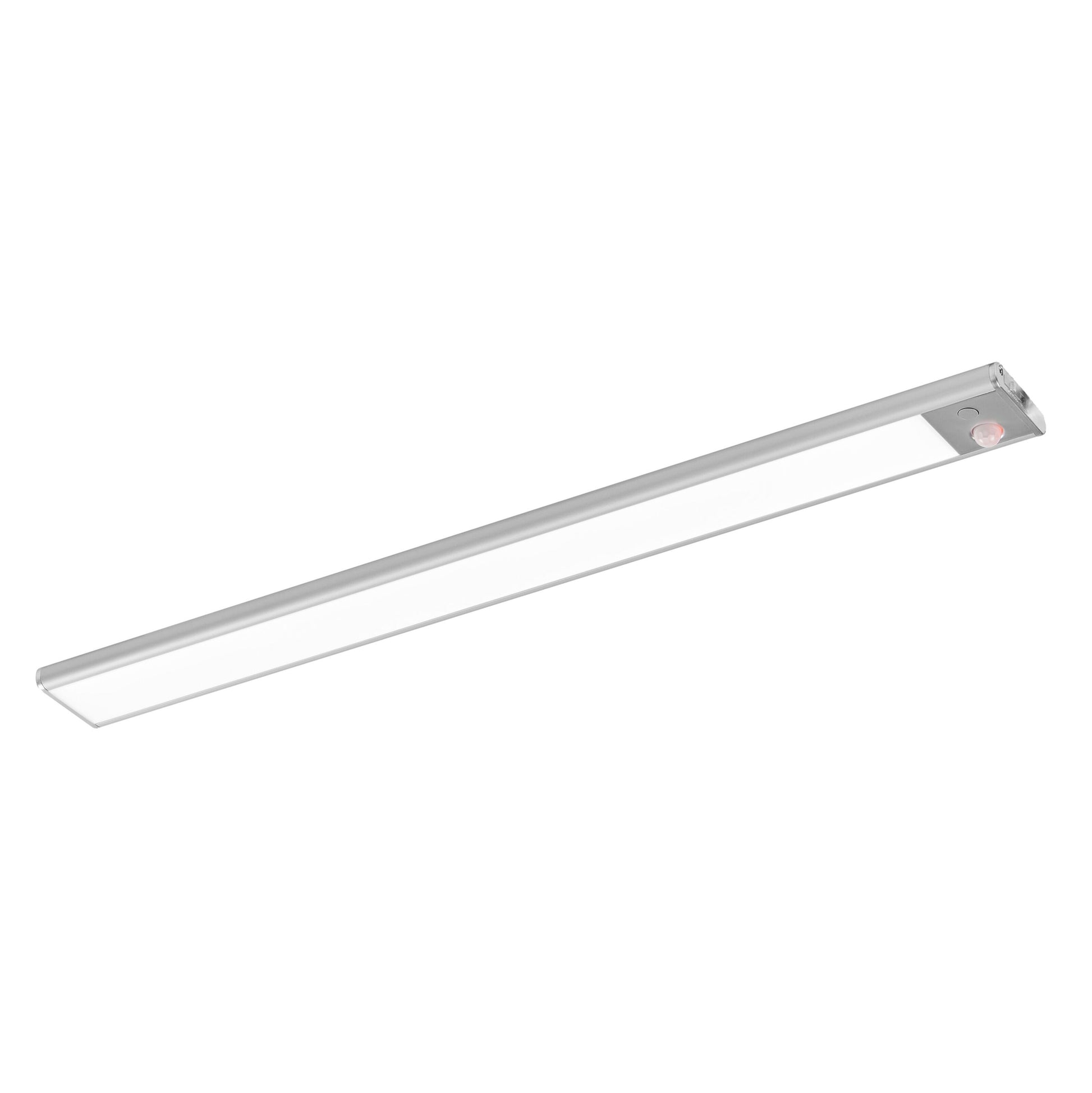 Osram lineær LED underskabsbelysning 40 cm, slank rektangulær batterilampe med sensor i den ene ende til loft/væg.
