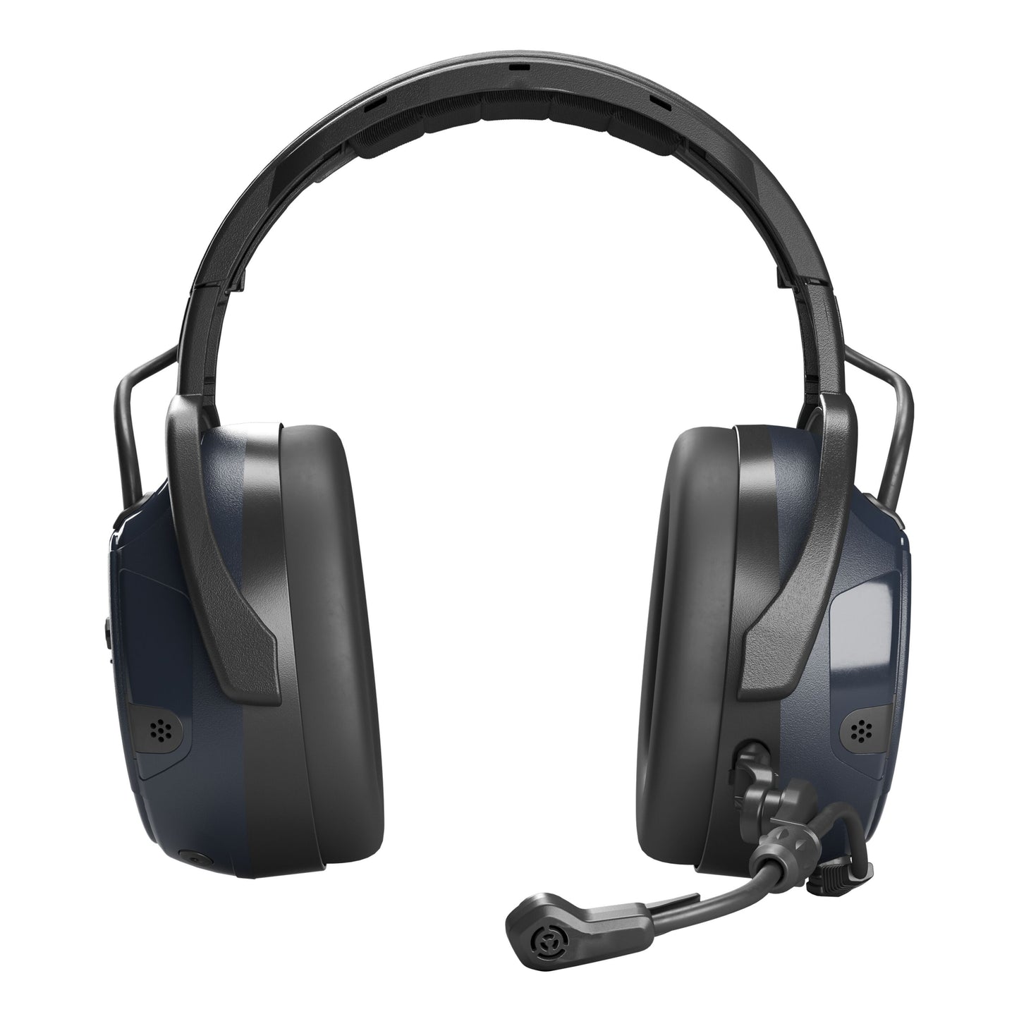 Hellberg Xstream MP hovedtelefoner sort, tykke ørepuder, justerbar bøjle, fleksibel boom-mikrofon, Multipoint Bluetooth.