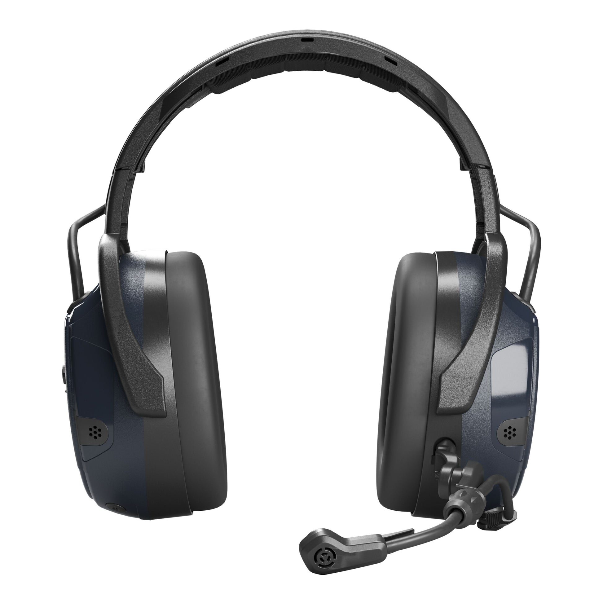 Hellberg Xstream MP hovedtelefoner sort, tykke ørepuder, justerbar bøjle, fleksibel boom-mikrofon, Multipoint Bluetooth.