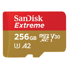 SanDisk Extreme Plus microSD-kort 256GB rød/guld hurtig overførsel klasse U3 A2 V30.