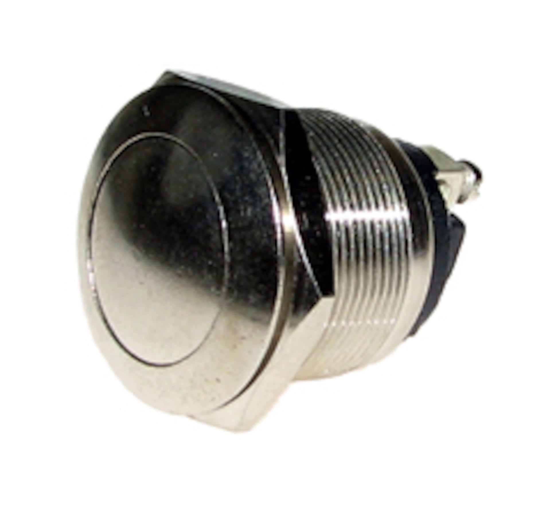 1-polet afbryder metal, rund front, gevind, til panelmontering i el- eller kontrolpaneler, egnet som 12V afbryder.
