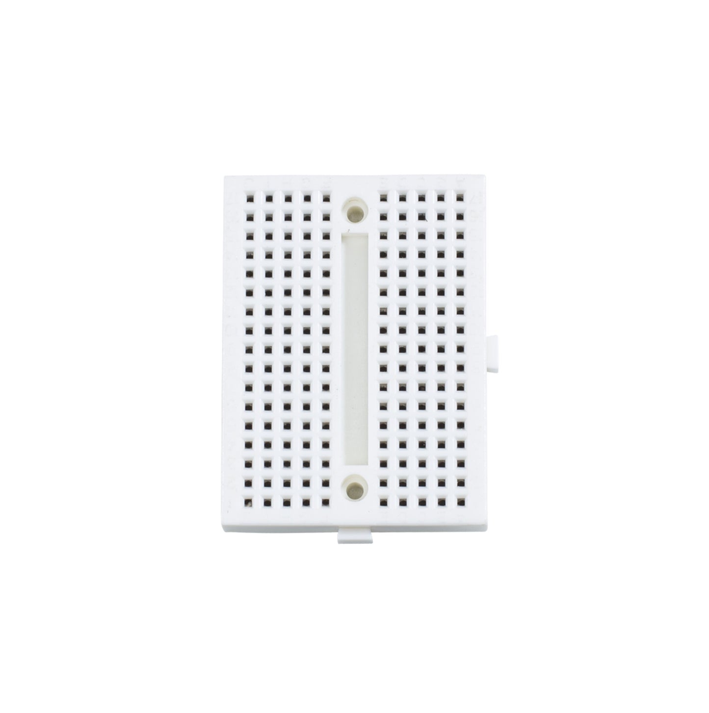 Luxorparts koblingsdæk 170 forbindelser 3-pakning, kompakt hvid breadboard med rækker og kolonner til komponentforbindelser.