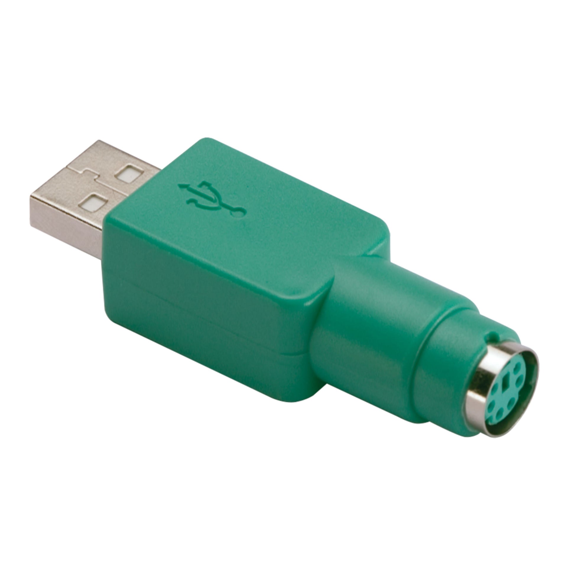 Luxorparts USB-A han til PS/2 hun passiv adapter til tilslutning af PS/2 mus eller tastatur via USB.