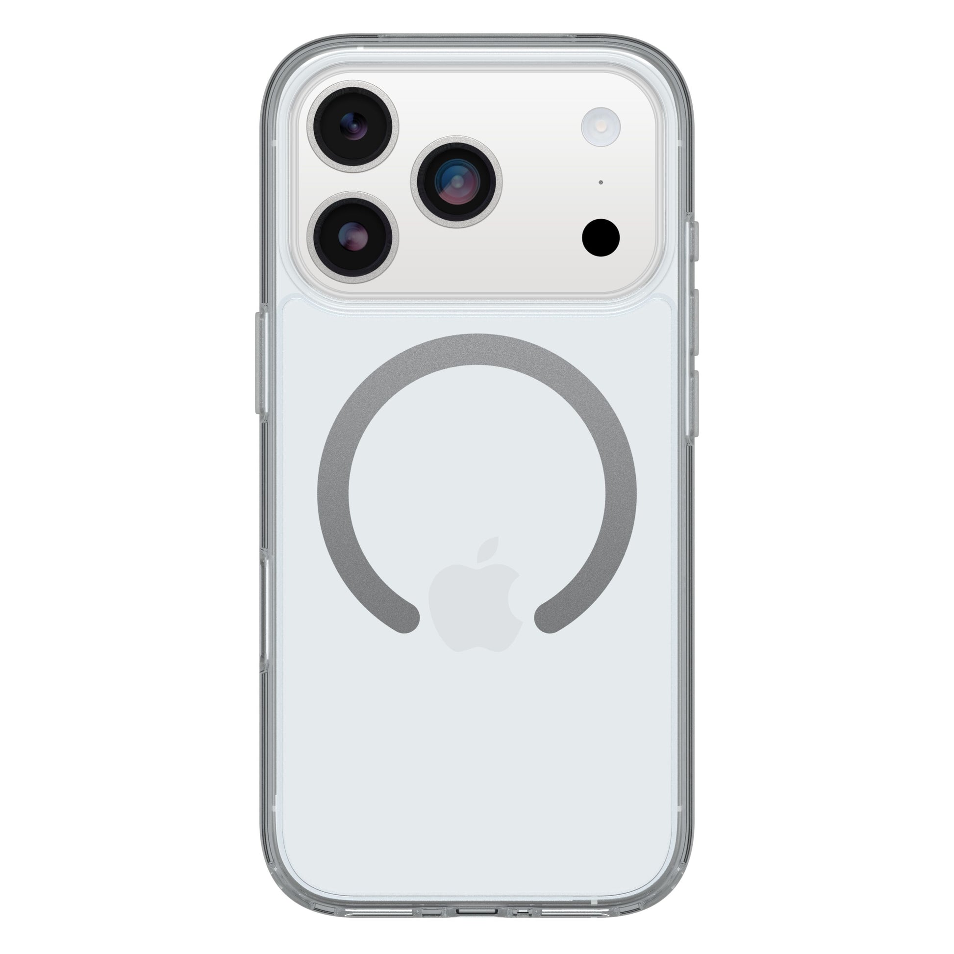 Otterbox Symmetry MagSafe cover til iPhone 17 Pro klar med synlig MagSafe-ring og Apple-logo.