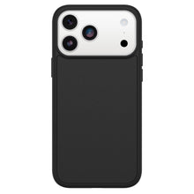 Otterbox Symmetry MagSafe cover til iPhone 17 Pro Max sort med udskæringer til triple kamera og flash øverst til venstre.