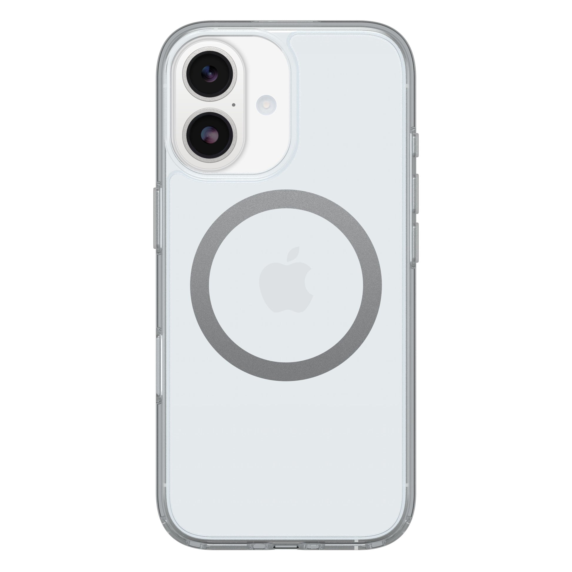 Otterbox Symmetry MagSafe cover til iPhone 17 klar med synlig MagSafe-magnet og Apple-logo.