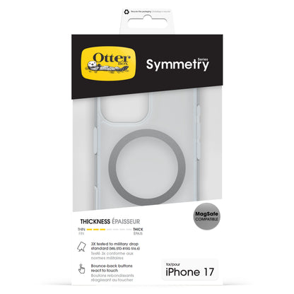 Otterbox Symmetry MagSafe ogui klar til iPhone 17 med militærtestet beskyttelse og responsive knapper.