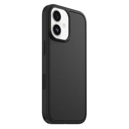 Otterbox Symmetry Magsafe cover til iPhone 17 sort, bagside med tekstur og udskæring til dobbeltkamera øverst venstre.