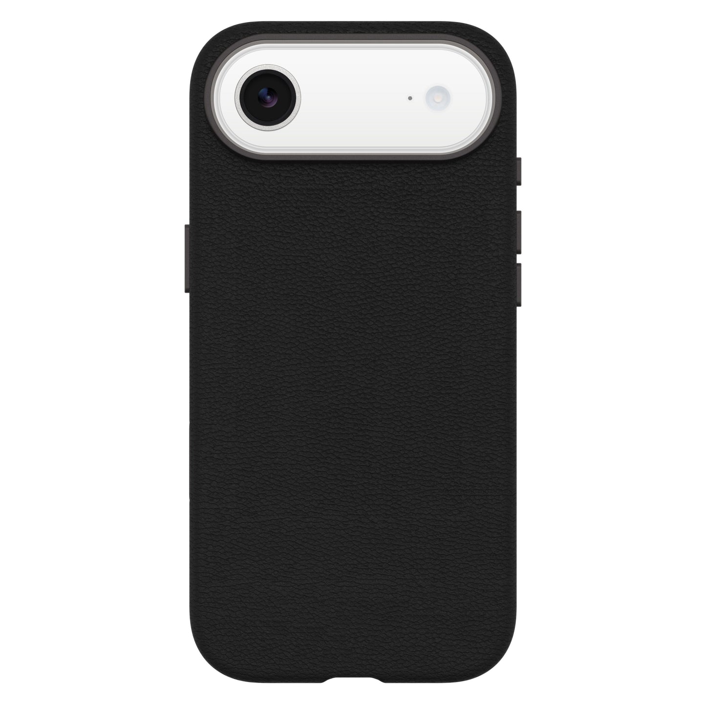 Otterbox Symmetry Cactus Leather MagSafe cover til iPhone Air sort med kamerahul, sideknapper, lavet af kaktuslæder.