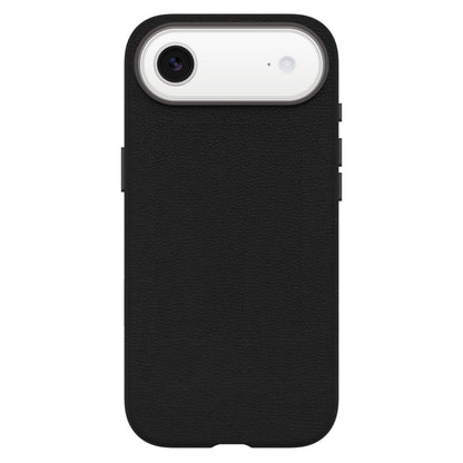 Otterbox Symmetry Cactus Leather MagSafe cover til iPhone Air sort med kamerahul, sideknapper, lavet af kaktuslæder.