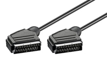 2 Luxorparts SCART-kabler 1,5 m med SCART-stik side om side.